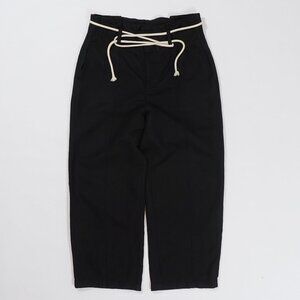 Vince High-rise cropped trouser with wrap rope/cord belt / Unisex Adult